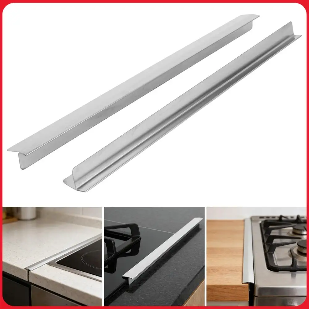 

2 Pack Stainless Steel Stove Crevice Guards Stove Counter Crevice Cover for Kitchen Oven Between Stovetop and Counter