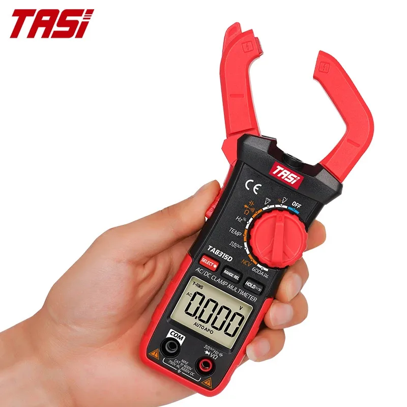 

Цифровой токоизмерительный клещевой мультиметр TASI TA8135B с LED-индикатором, True RMS, измерение переменного тока, сопротивления, частоты, AC/DC 100А