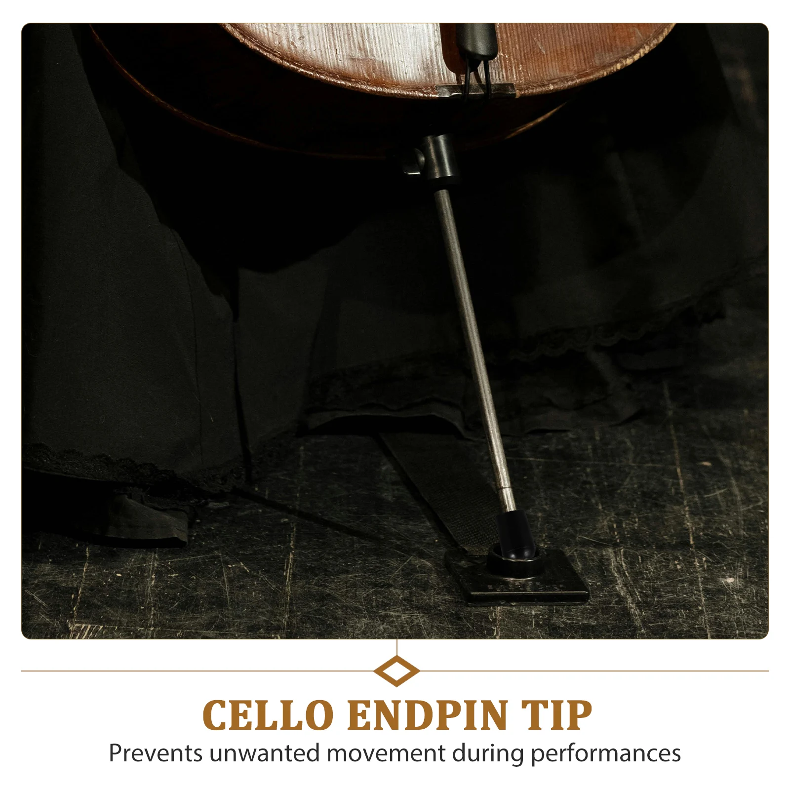 

4pcs Cello Tailpiece Pad Replacement Endpin Cap Rest Rubber Tip for Cello Upright Bass Accessories Anti Slip Sturdy
