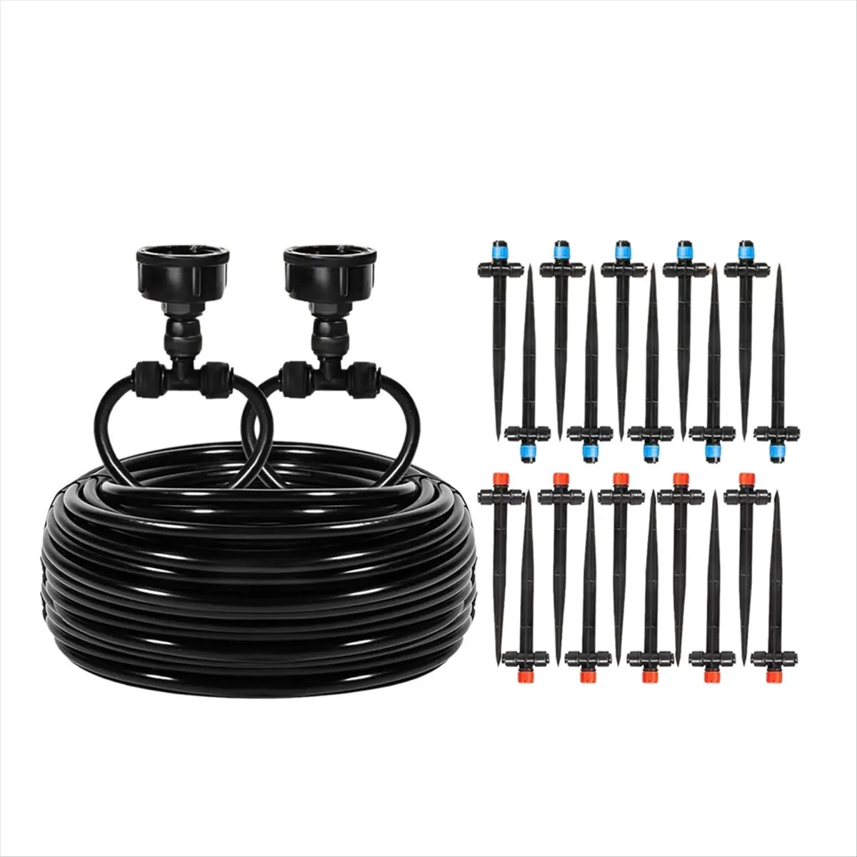 ABZT 110FT Quick-Connect Drip Irrigation Kit, Garden Watering System DIY Automatic Irrigation Equipment Set for Lawn Raised