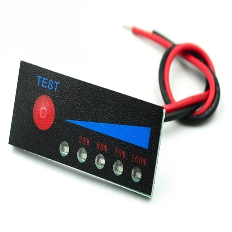 3.7V 2S/3S/4S lithium battery pack power display 12V1 car battery indicator board anti reverse connection