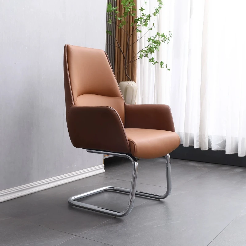 F*-Solid Back Two Tone Cat Scratch Resistant Faux Leather Executive Office Chair,  Swivel Static*-