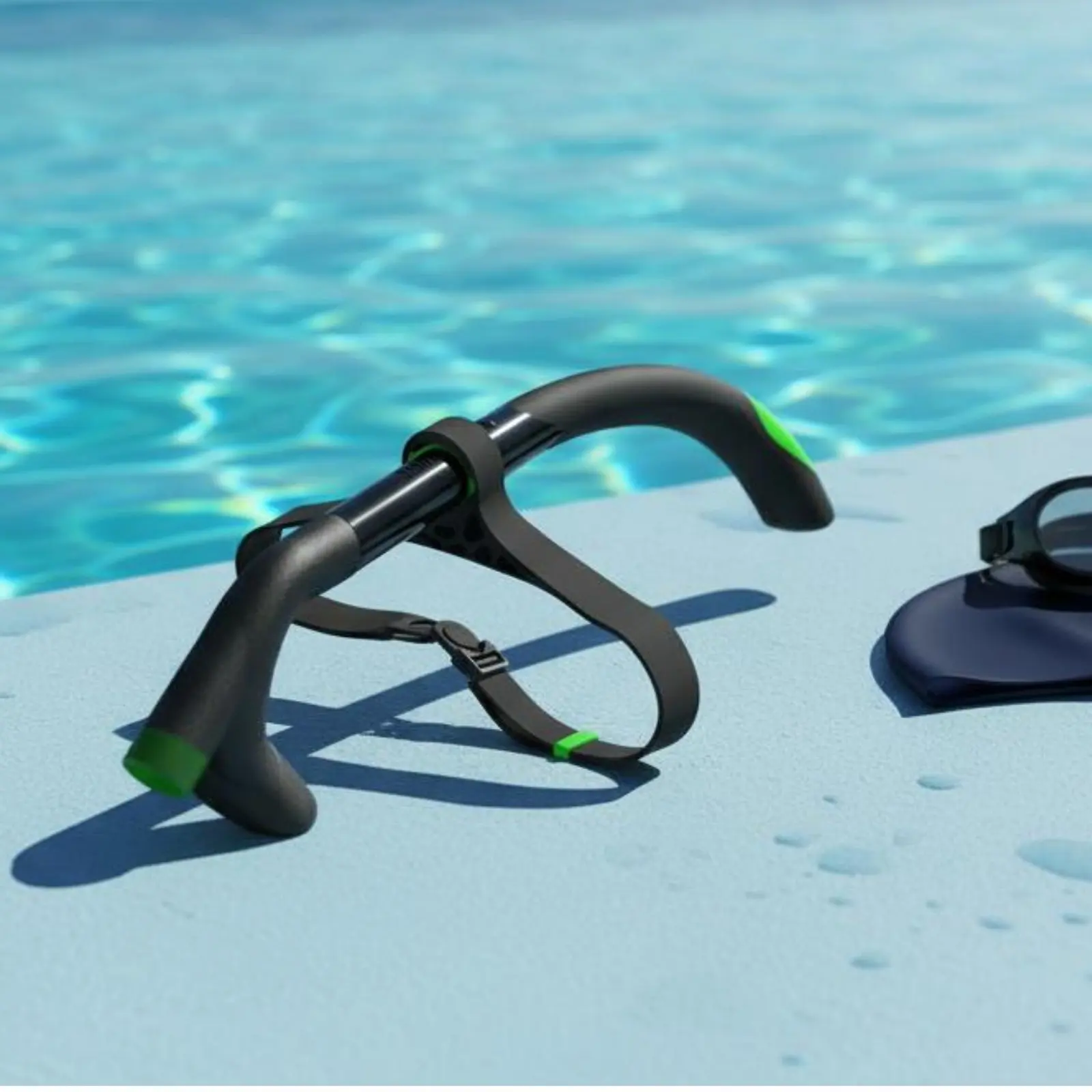 Aquatic Training Breathing Tube Silicone Mouthpiece Front Aquatic Breathing Tube Breathing Tube Single-Way Purge Purge Mechanism