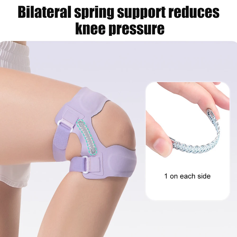 1pc New Patella Tendon Knee Strap with Gel Pad and Side Stabilizers, Adjustable Knee Band Lightweight Knee Support for Workouts