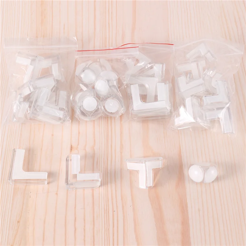 AS63-40 Pack Corner Protector,Protectors Guards Furniture Corner Guard & Edge Safety Clear And Transparent