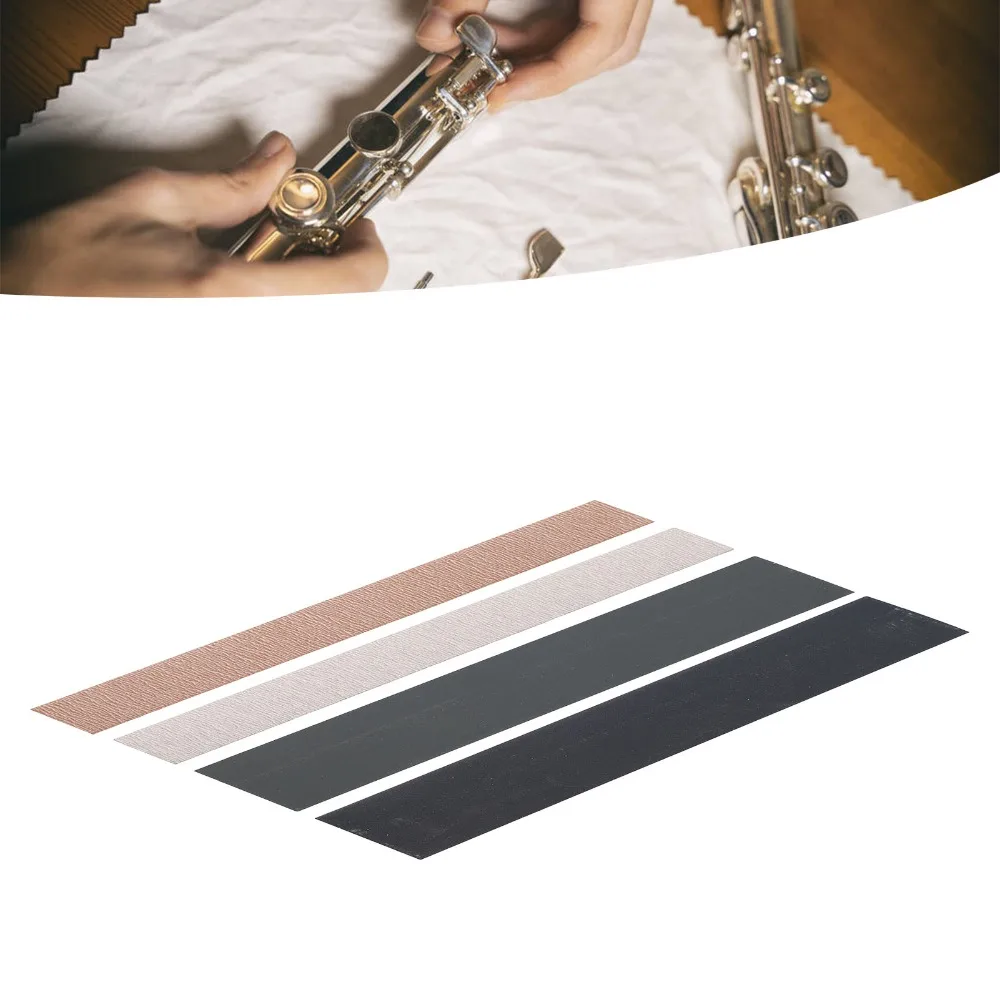 4PCS 15CM(5.91in) Length Fret Sanding Paper Sandpaper Sandpaper Color Fret Sanding Tool Luthier Sanding Tool For Guitar Fret