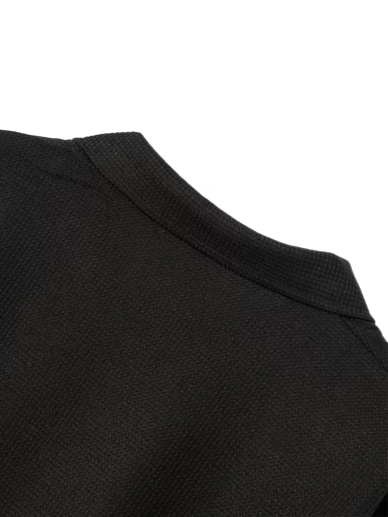 Modische Herrenjacke mit Waffelrevers und Reißverschluss mit Logo, Frühling und Herbst, hochwertiger Freizeit-Cardigan-Mantel, vielseitige Alltags-Oberbekleidung, 4 Farben – Detail 5