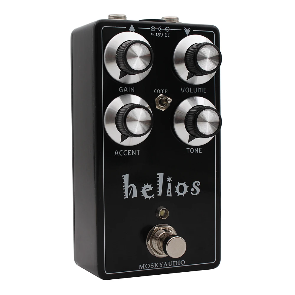 Mosky Helios Overdrive Effect Pedal True Bypass for Electric Guitar Drive Effect Support 9‑18V