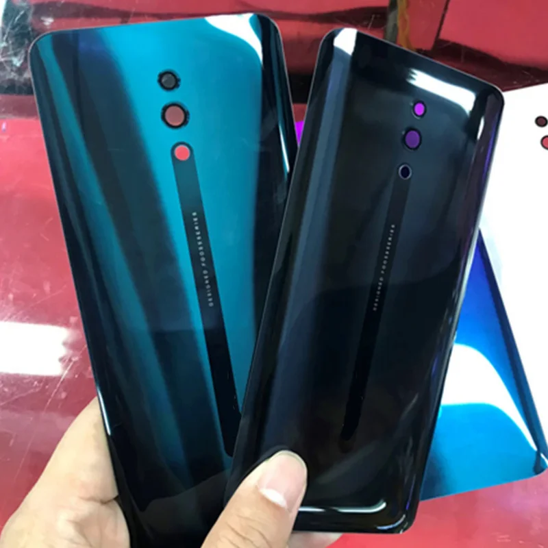 Novo vidro tampa traseira para oppo reno cph1912, bateria tampa traseira, peça de reposição