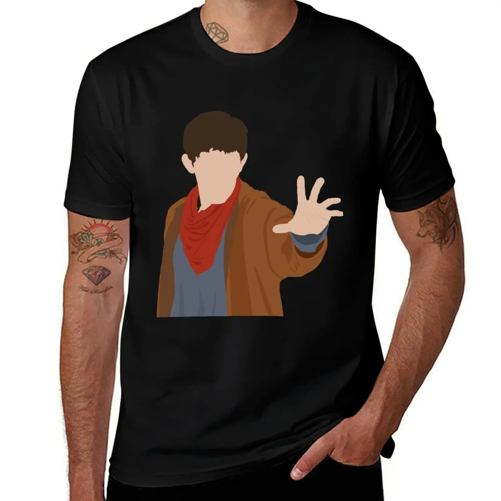 Merlin T-Shirt Casual Soft Cotton Short Sleeve Tee T-Shirt