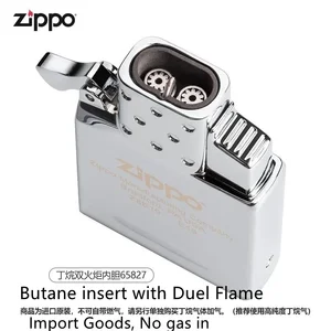 Rechargeable Zippo Double Arc Lighter Insert, USB Rechargeable Butano Lighter Insert in Box, Unfilled, Double or Single Torch 12 Main Original Zippo Lighter Sales - №1