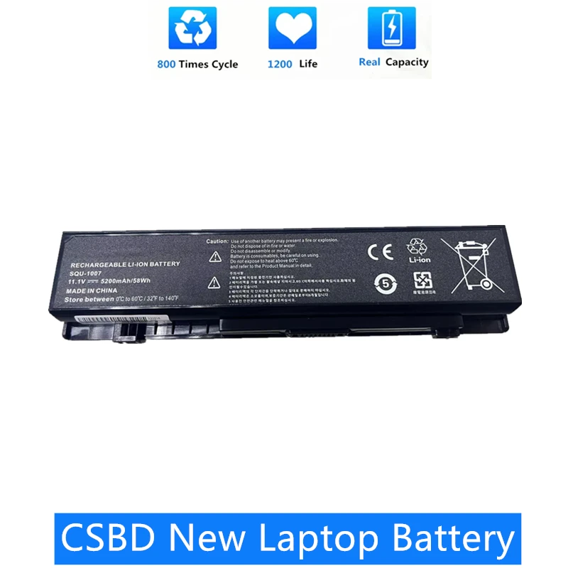 CSBD New SQU-1007  Laptop Battery for E217462 Battery Laptop CQB918 SQU-1007 SQU-1017 battery for LG Xnote P420 PD420 S530 S430