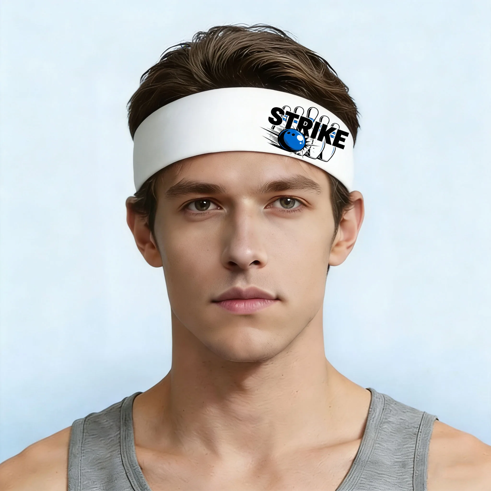 4pcs unisex sweat resistant sports headbands suitable for personalized patterns in basketball, fitness, and marathon sports