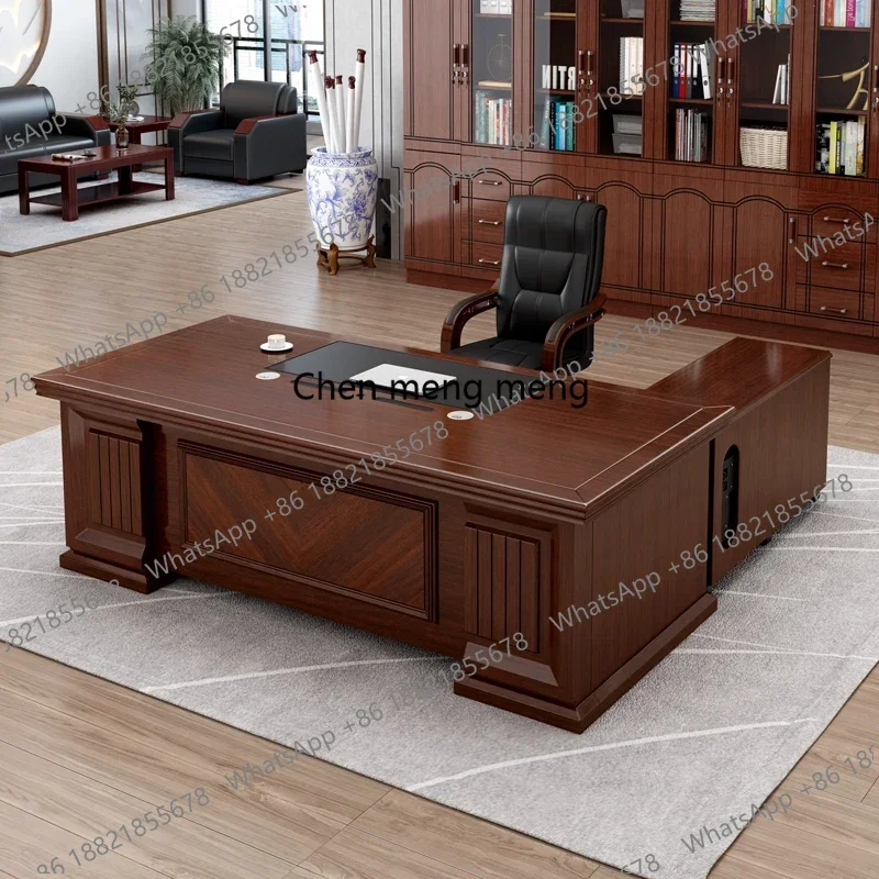 

Скандинавский европейский офисный стол, современный деревянный кабинет, компьютерный офисный стол, украшение, ремесла, эстетическая Scrivania, модная мебель