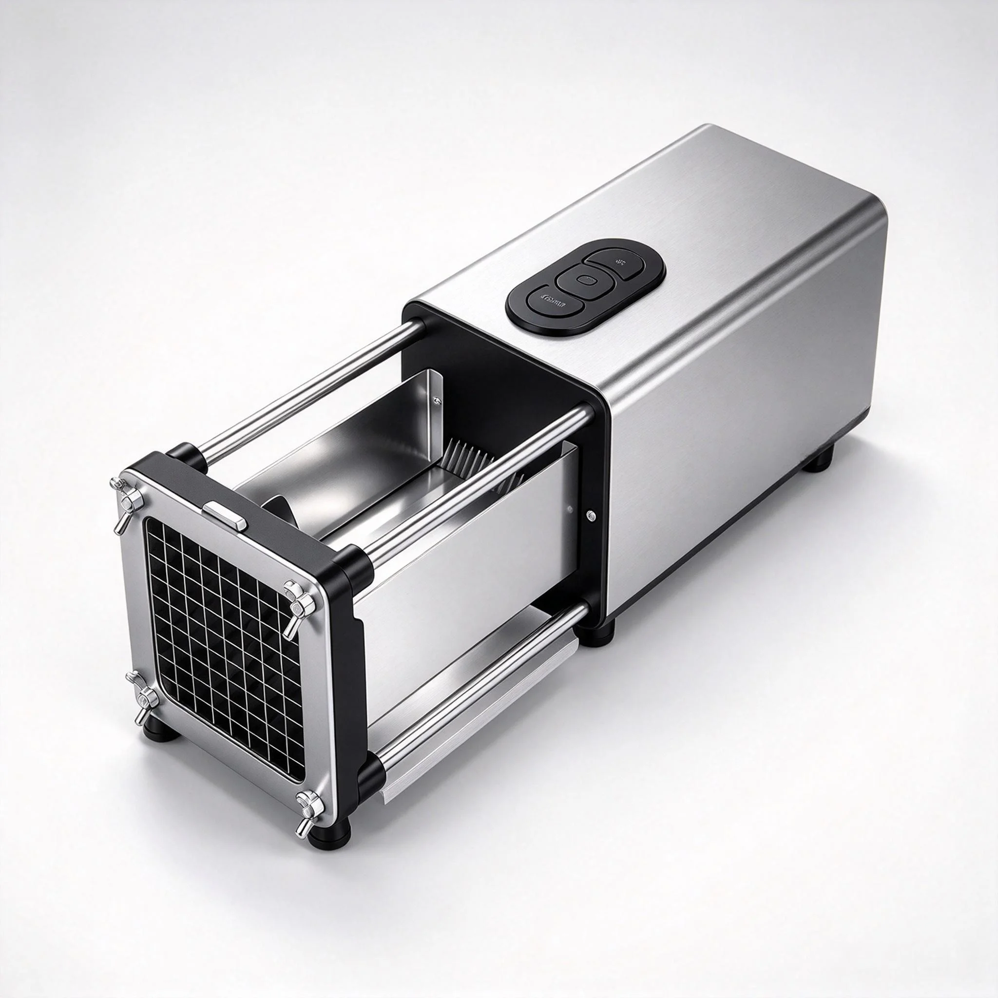Commercial Electric French Fry Cutter Stainless Steel Blades Multifunctional Cutter for Potato, Carrot, Apple & Veggies