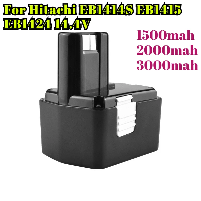 

Replacement for Hitachi EB1414S EB1415 EB1424 14.4V Battery 3000mAh Li-ion High Capacity Power Tool Battery