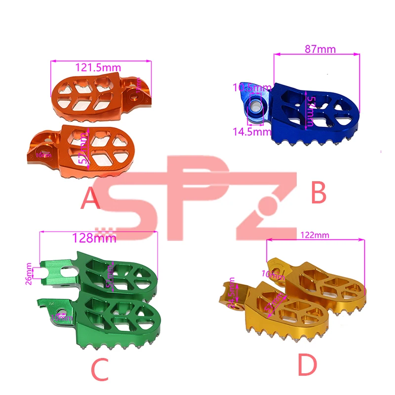 

Motorcycle CNC Foot Pegs Rests Pedals For YAMAHA YZ 65 85 125 250 YZ250F YZ426F YZ450F YZ125X YZ250X WR250F WR400F WR426F WR450F