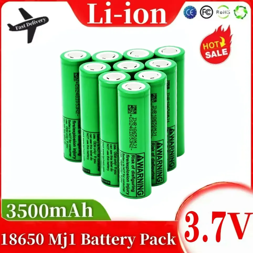 Neue MJ1 18650 Batterie mit 3500mAh und 3,7V mit kontinuierlicher Entladung …
