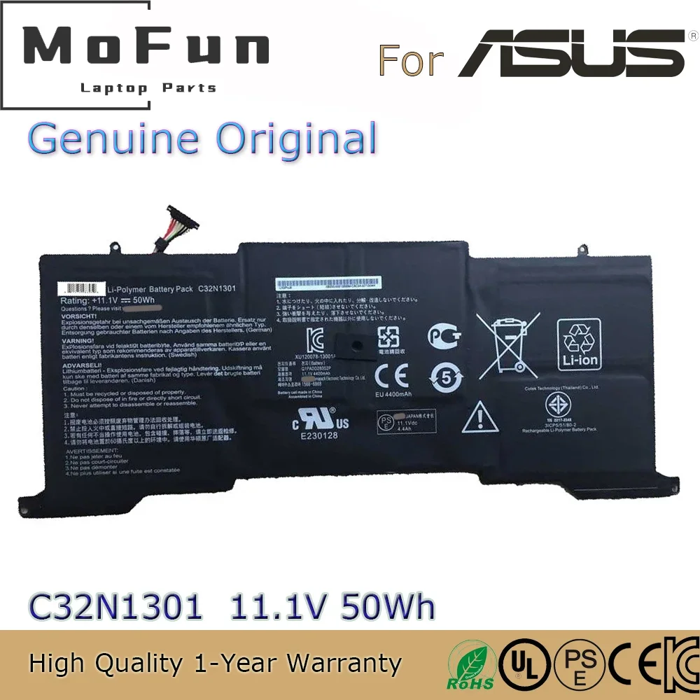 

Совершенно новый оригинальный аккумулятор для ноутбука C32N1301 11,1 В 50 Втч для ASUS Zenbook UX31L UX31LA UX31LA-2A UX31LA-US51T и т. д.