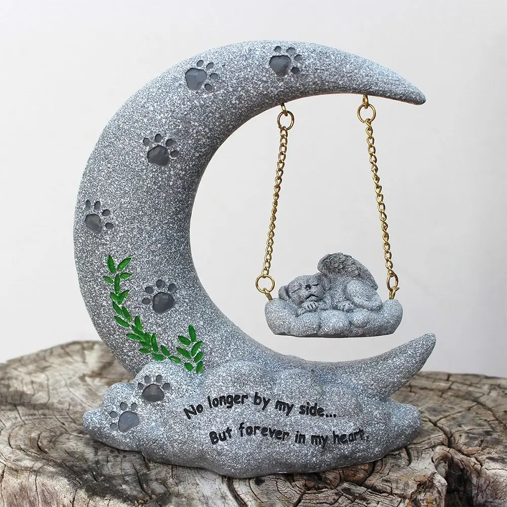 for Outdoor Tombstones Sleeping Pet Dog Memorial Statue for Dog Dog Passing Away Bereavement Gifts Pet Memorial Stone