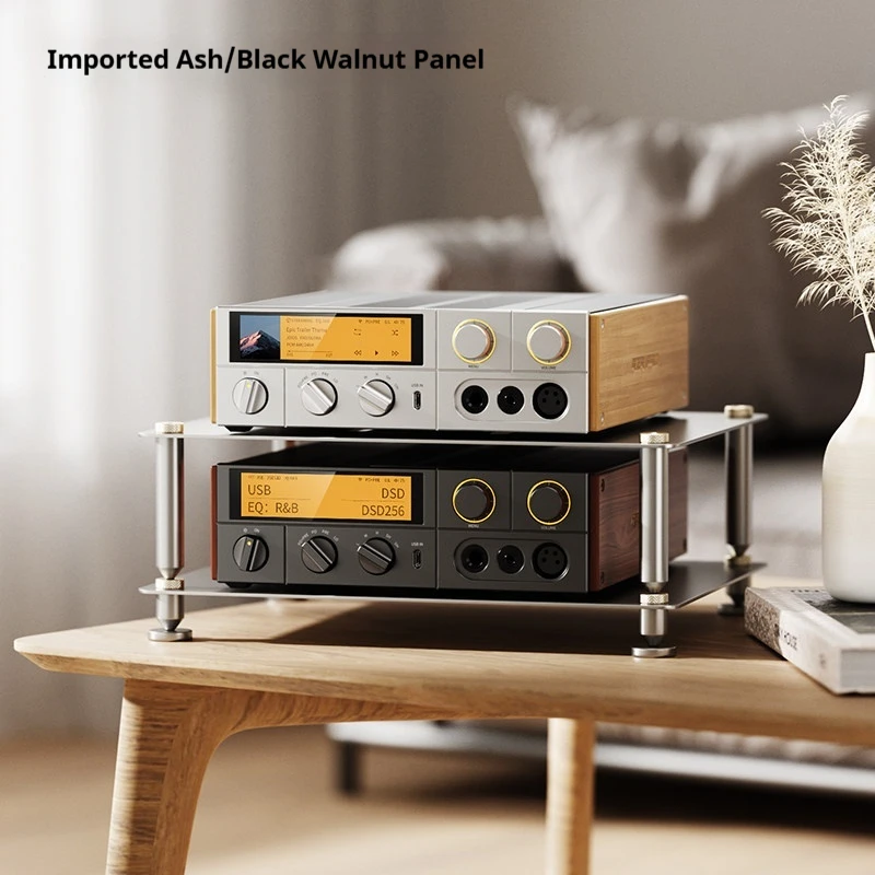 FiiO K17 R2R Desktop DAC Amp DSD512 HiRes Bluetooth WiFi Full Balanced Headphone Amplifier With Remote Control Decoration Gift