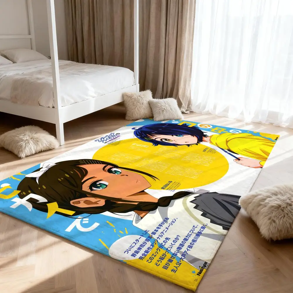 

girl Wonder E-Egg Prioritys Floor Mat Soft Thickened Absorbent Non-Slip Bedroom Living Room Door Mat Home Decor Flannel Rugs