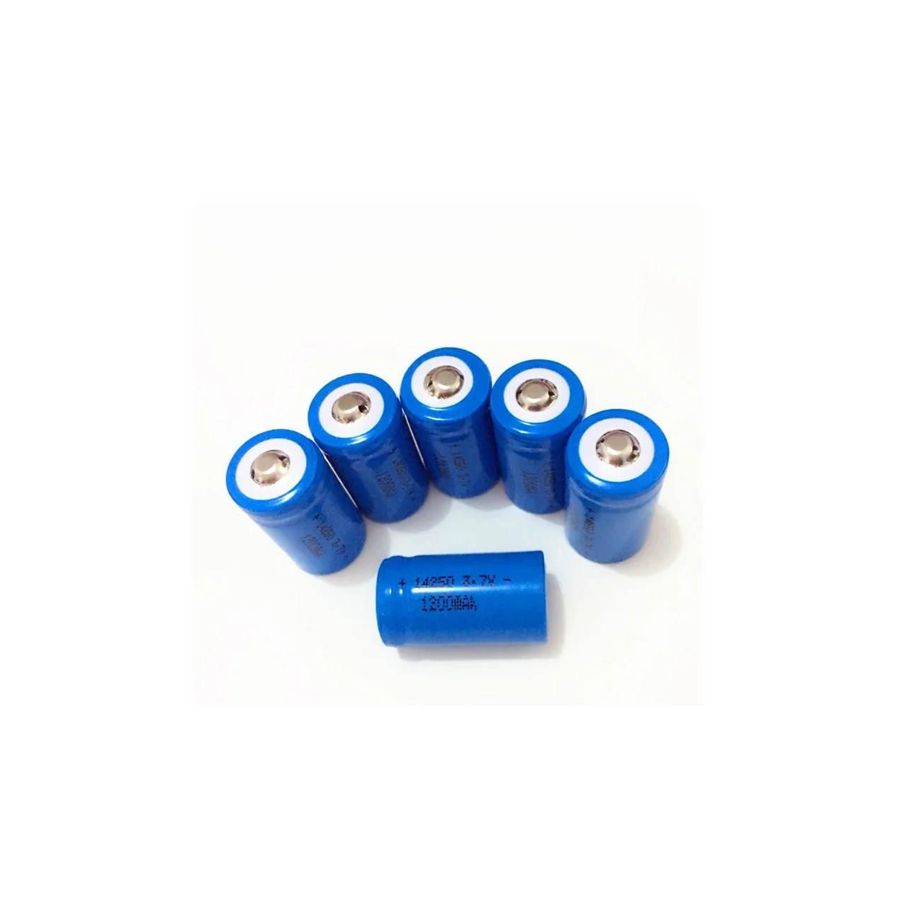 3.7V 14250 rechargeable lithium battery  green external line penlight rechargeable battery