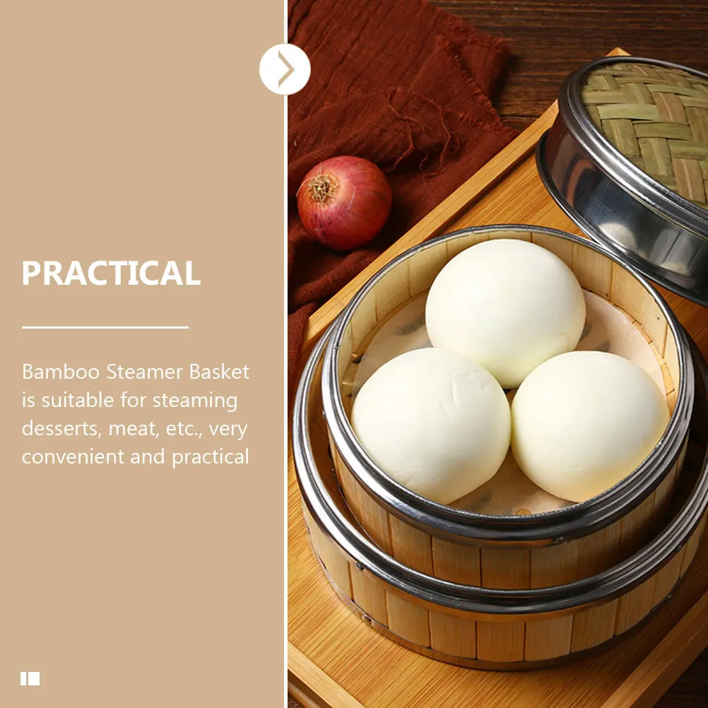 

Steamer Bamboo Steamers Cooking Basket Chinese Buns Baskets Dumplings Maker Small