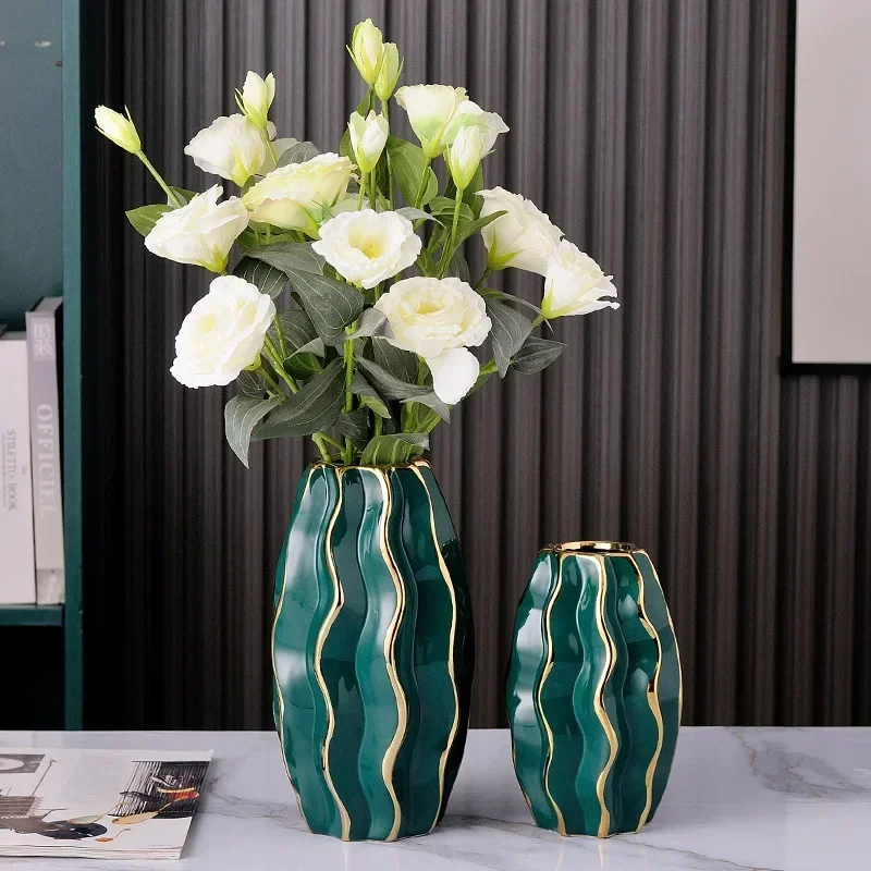 

Nordic minimalist creative vase hydroponic flower vase living room table soft decor ceramic flower arrangement home decoration