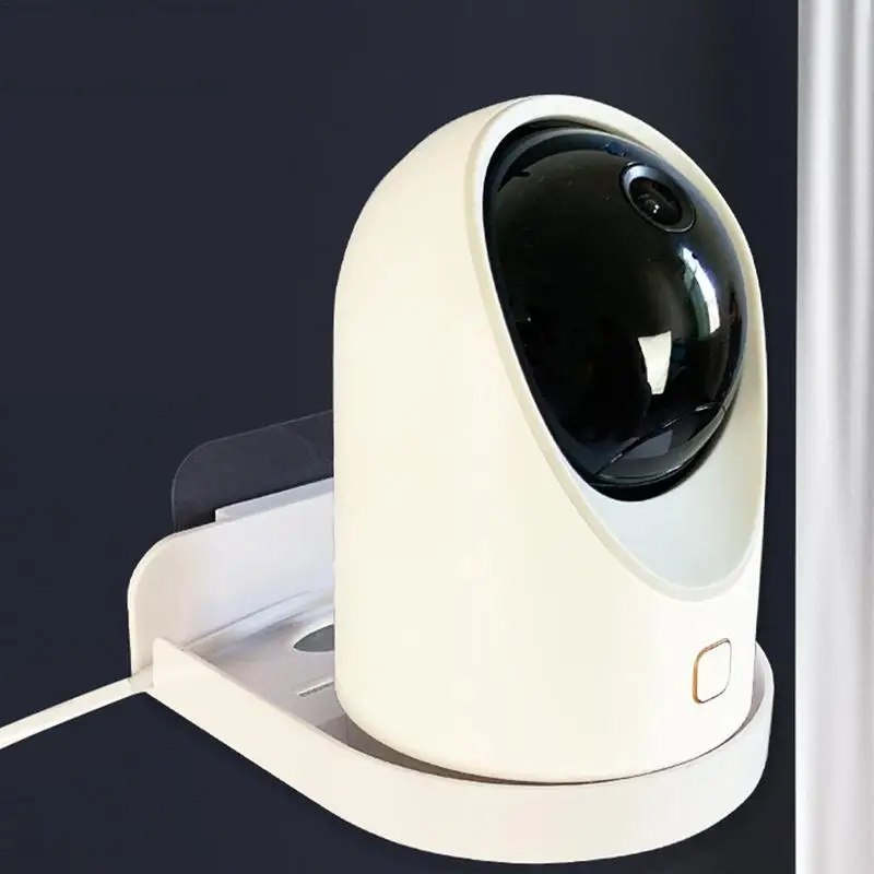 Indoor Camera Wall Shelf Adhesive Shelf Easy To Install Security Cameras Adhesive Shelf No Drill Camera Shelf For Bathroom