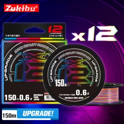 2024 Neuankömmling Japan Original x12 xbraid Upgrade Pe Line hohe Stärke Angels chnüre Multi filament Schnur frische Salzwasser schnur