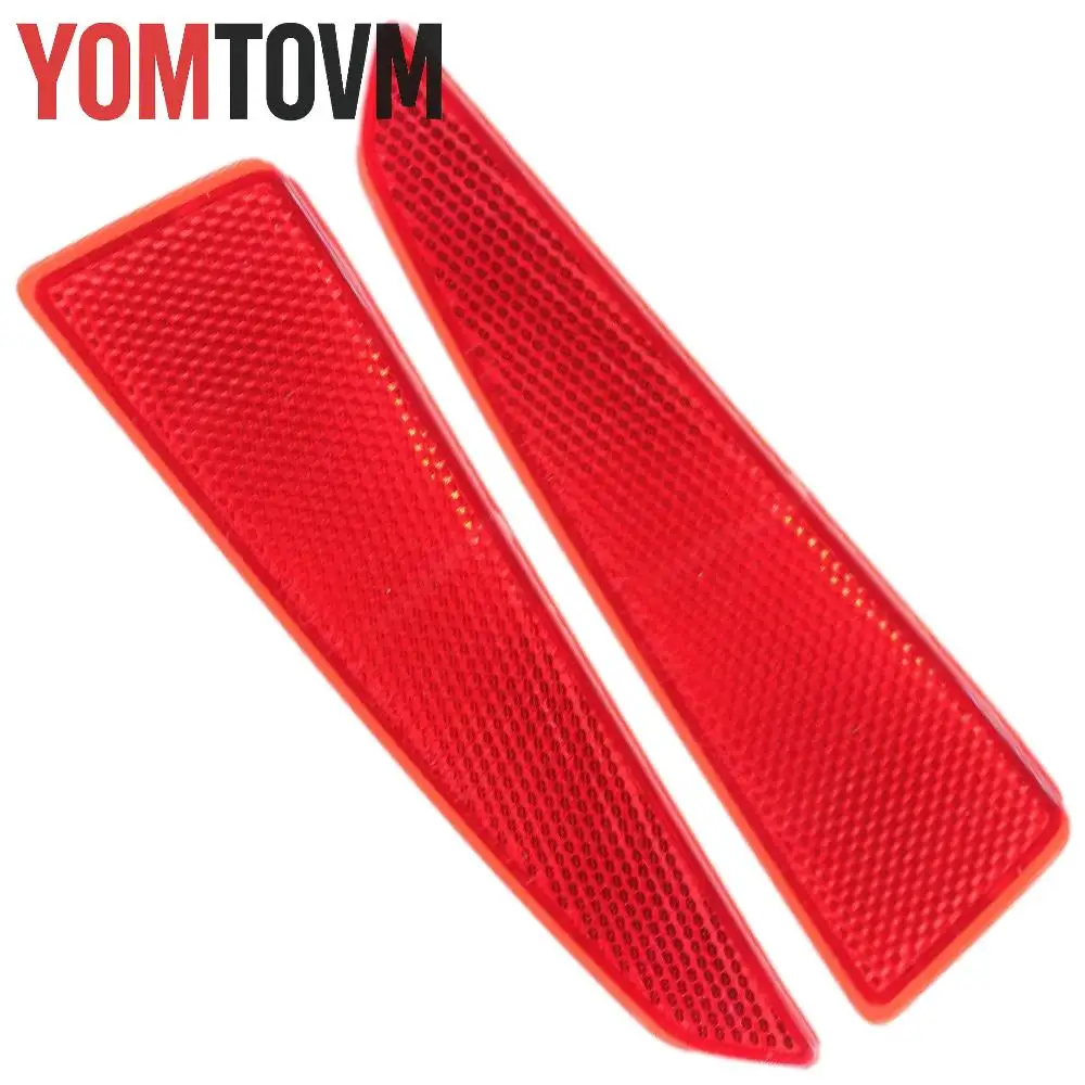 2Pcs Red Rear Bumper Reflector Car Accessories Exterior Reflective Trim For Lexus RX350 RX450h 2016-2019 Left/Front Right