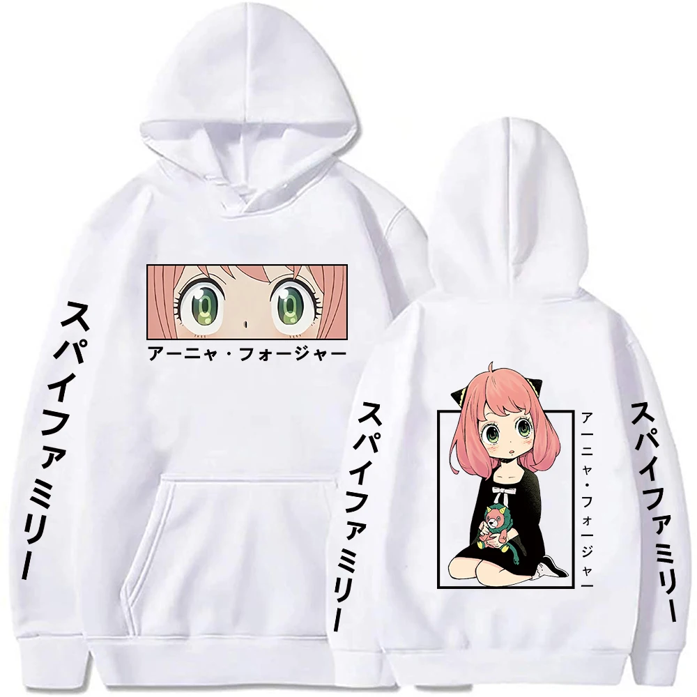 جاسوس X الأسرة أنيمي مقنعين أنيا مطبوعة الرجال النساء هوديس البلوز السائدة Harajuku الشارع الشهير للجنسين مريحة البلوز #3