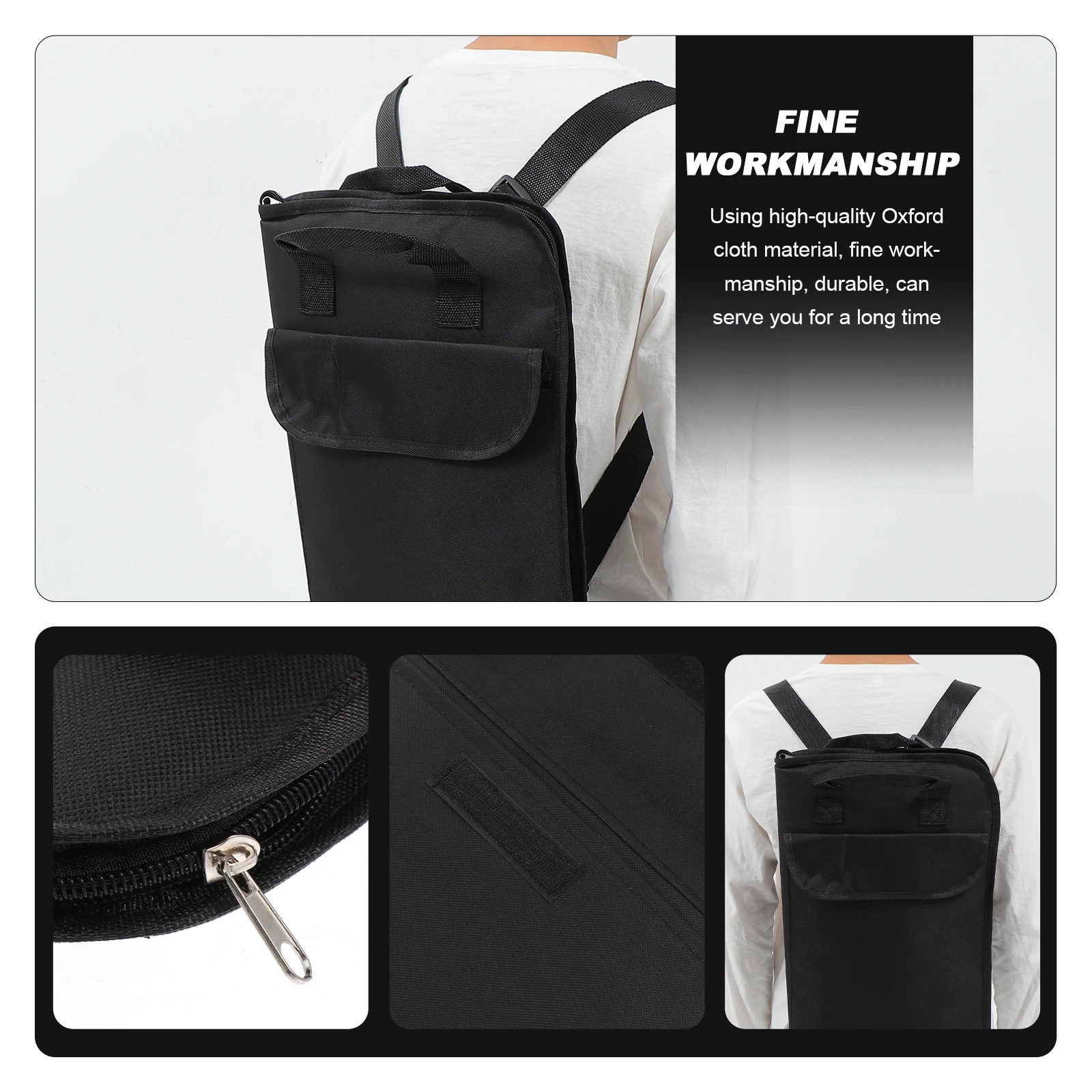 

Drum Stick Bag Drumstick Pouch Electric Durable Carrying Portable Creative Container Black Useful Storage