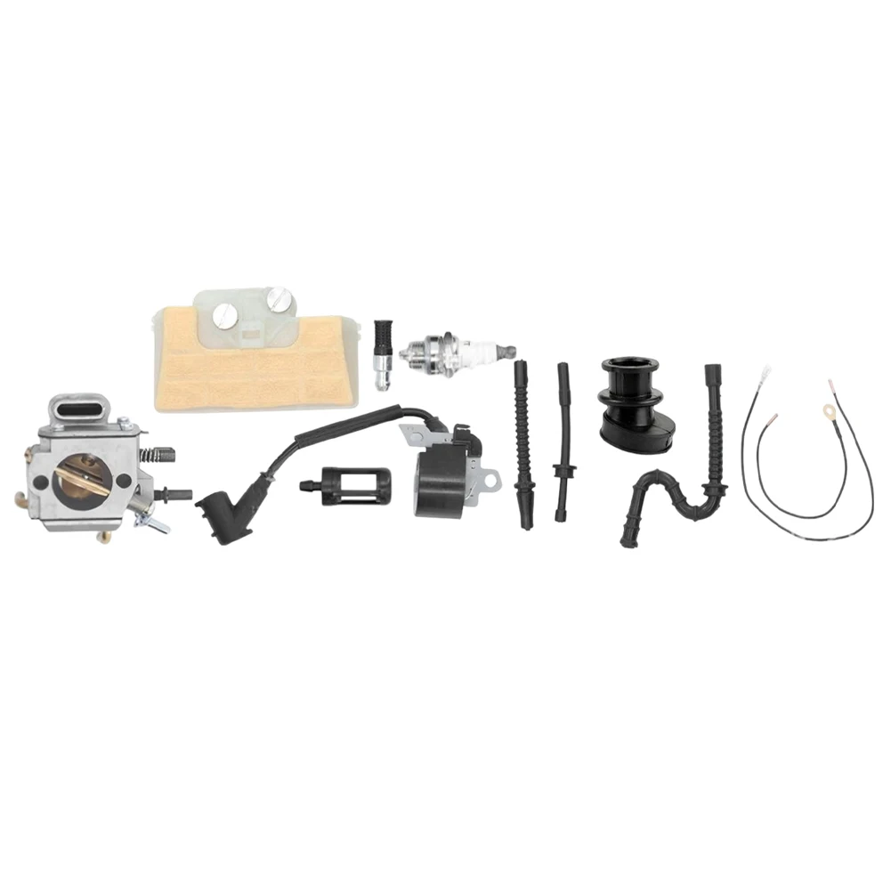 Replacement Carburetor Kit for MS290 MS310 MS390 Chainsaws Featuring Brass Components and Composite Rubber Diaphragm