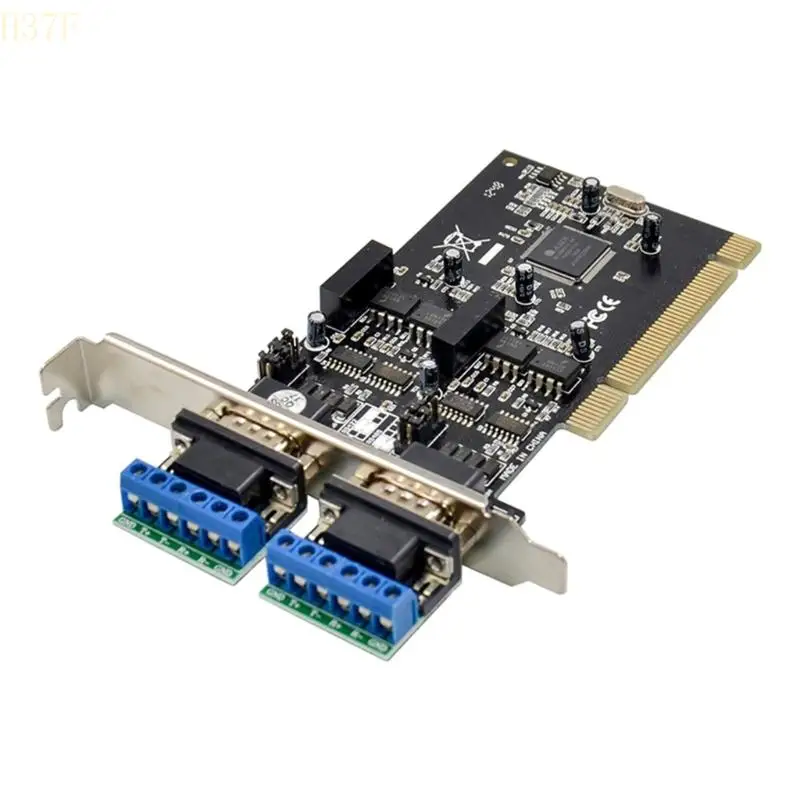 

H37F Высокоскоростная PCI до RS422 RS485 Card Card Adapter Adapter PCI до 2 порта RS485 / RS422 Серийная карта MCS9865 Адаптер