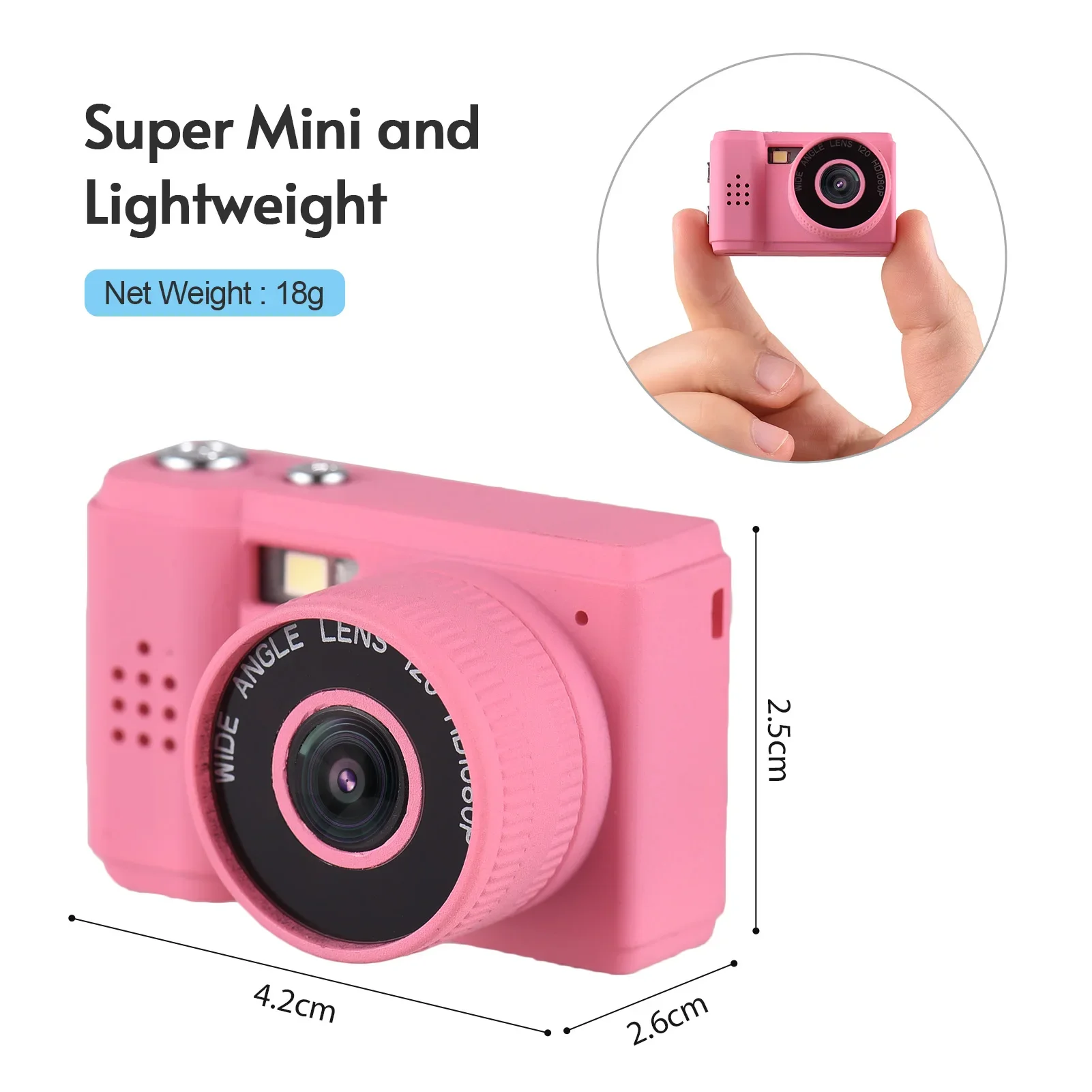 

Digital Video Camera 1080P Camcorder Built-in Battery with LCD Screen Flash for Photo Video camera digital camera