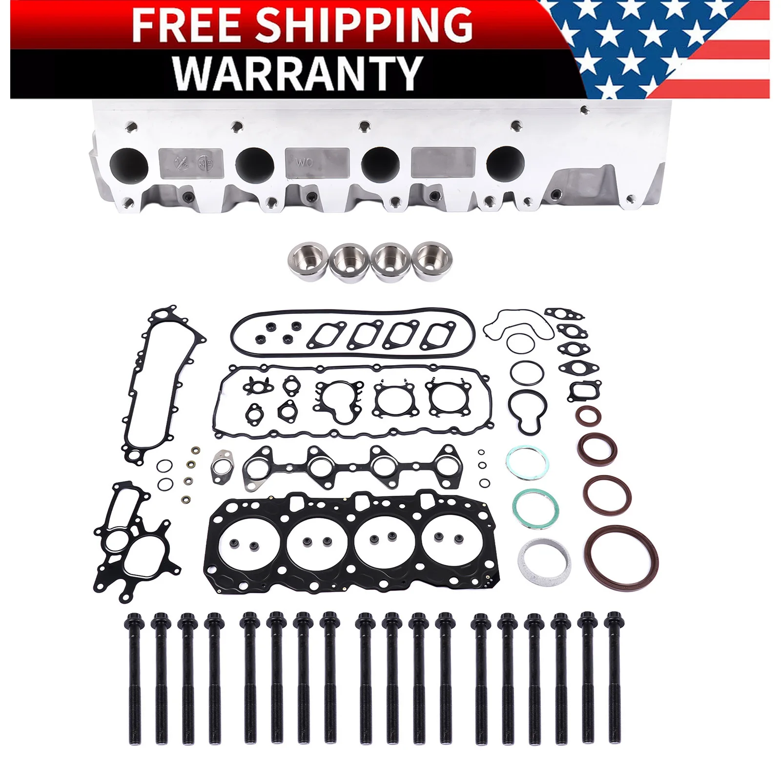 AP01 Complete Cylinder Head For Toyota Land Cruiser 1KZ-T 1KZ-TE 111016912 1110169126