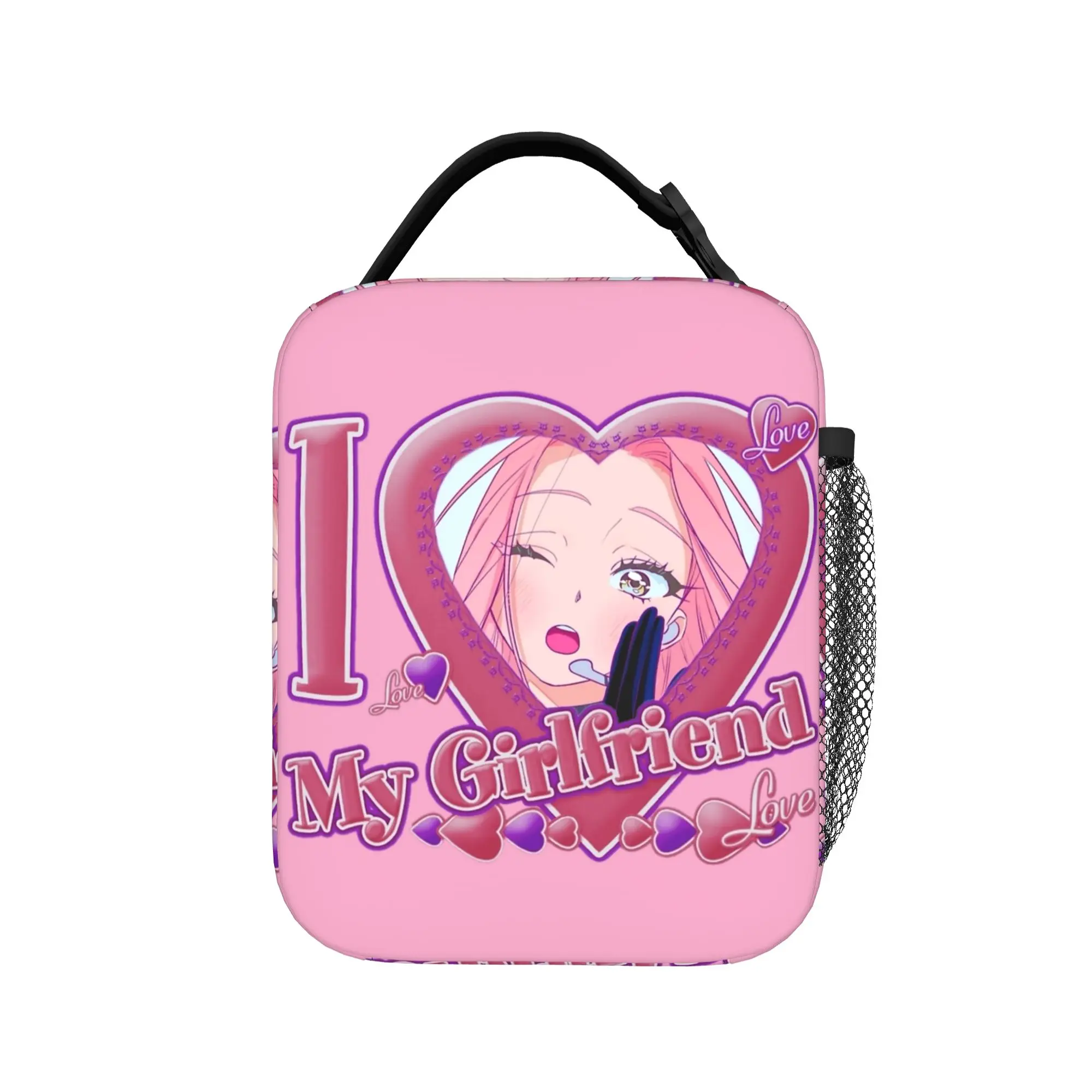 

Термосумка Mizi Alien Stage I Love My Girlfriend, многоразовая, для обедов, пляжа и путешествий, с аниме-дизайном