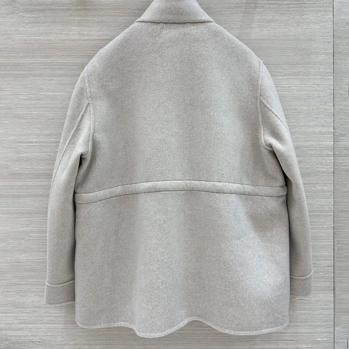 High Quality Women 2 Piece Set Woolen Coat, Stand Collar Drawstring Waist Outerwear With Plush Vest Winter Warm Suit lyt