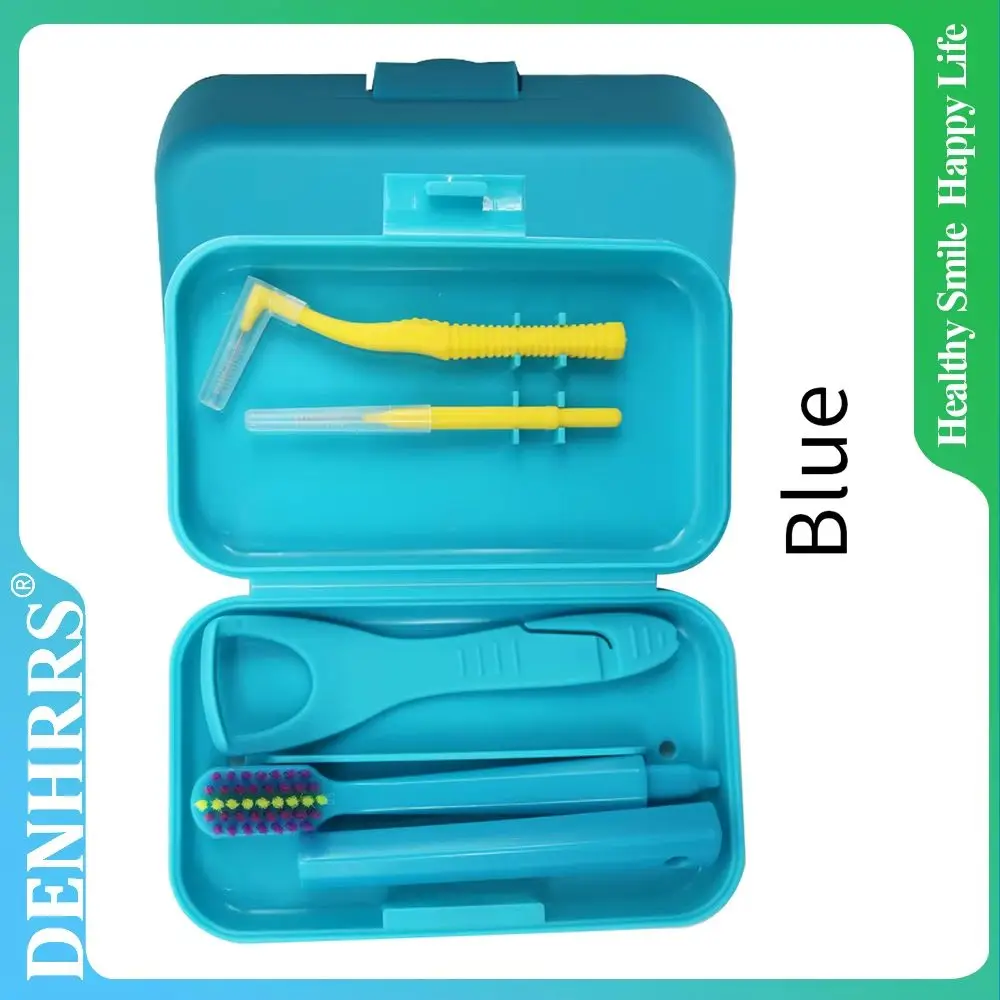 Oral Care Portable Travel Cleaning Set Storage Box Protective 4pcs/set