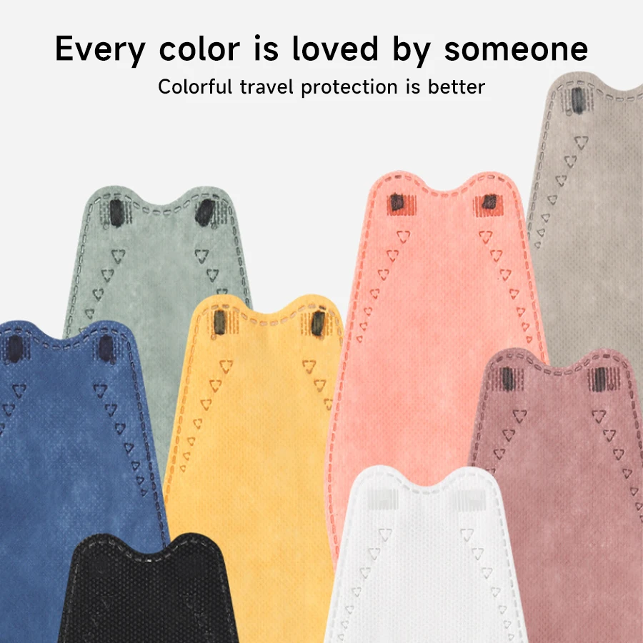 20-120 قطعة قناع وجه السمك القابل للتصرف للرجال والنساء الكبار Kn95 حماية الوجه قناع 4 طبقة رقائق موضة الألوان قناع تنفس #3