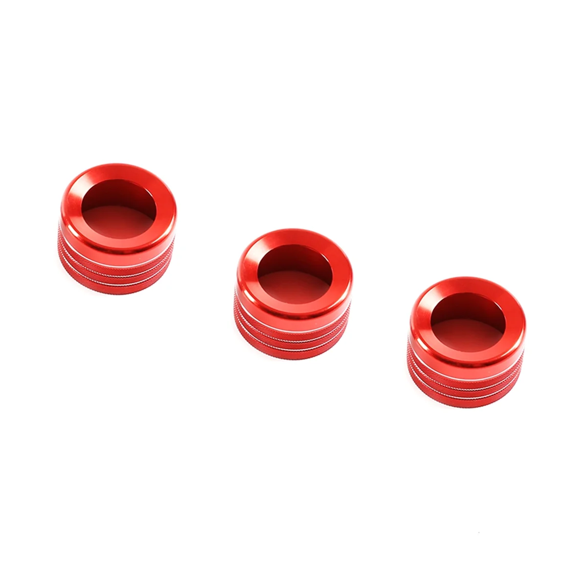 Air Conditioner Knob Audio Volume Tune Button Trim Cover Ring for BMW X5 E70 E71 2008-2013 Red