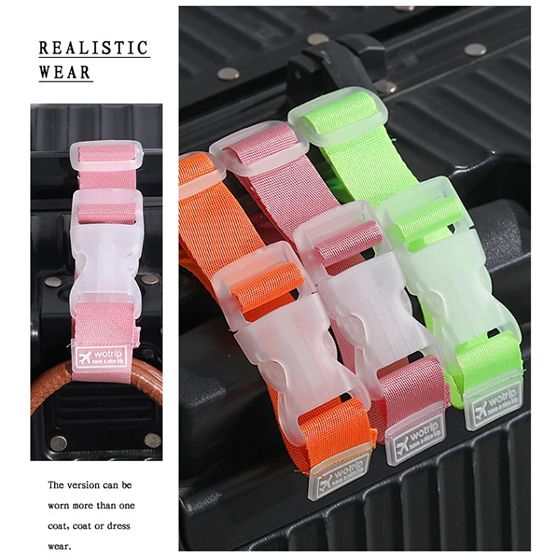 Adjustable Travel Trolley Case Luggage Hanging Buckle Straps Luggage Accessories Suitcase Bag Straps Belt Lock Hooks Travel