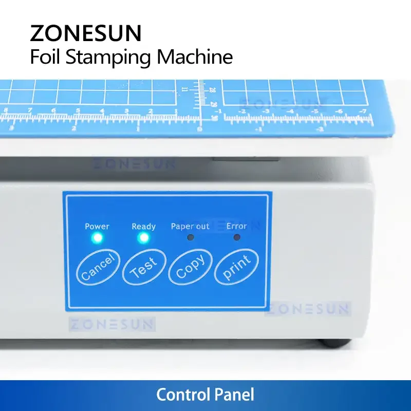 ZONESUN ZS-8025 Automatic Digital Hot Foil Stamping Machine Windows OS 20-50mm/s Plateless Heat Press Leather Card Crafts Printe