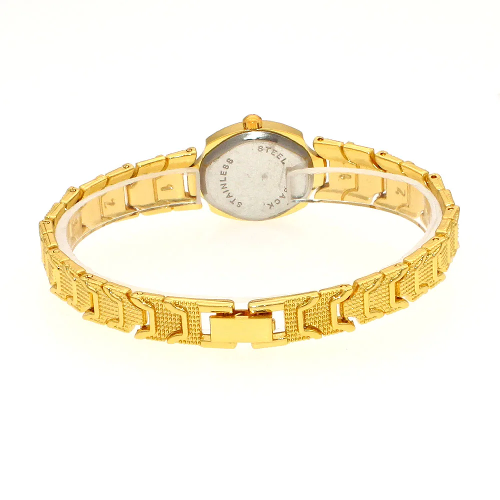 جديد فاخر العلامة التجارية الكوارتز الفولاذ المقاوم للصدأ للنساء ساعات ذهبية ساعة سوار السيدات فستان الذهب ساعة اليد الإناث امرأة الساعات