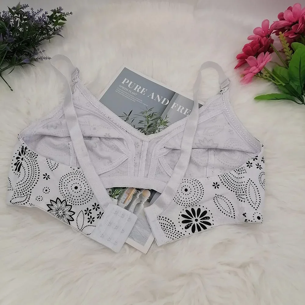 Wire free bra 54F 54E 54DD 52F 52E 52DD 50F 50E 50DD 48F 48E 48DD 46F 46E 46DD 44F 44E 44DD sexy cotton lingerie women bras C30