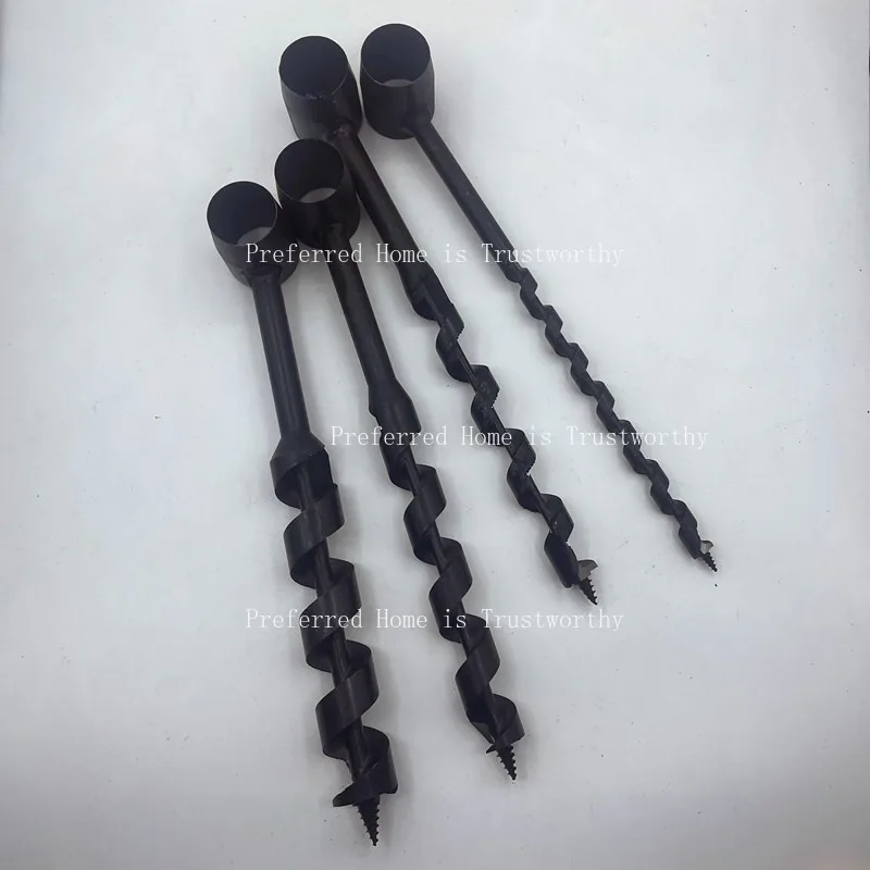 It Is Suitable for Manual Drilling, Carpentry, Manual Fried Dough Twists Drill, Outdoor Survival Drill, Lengthened Black.