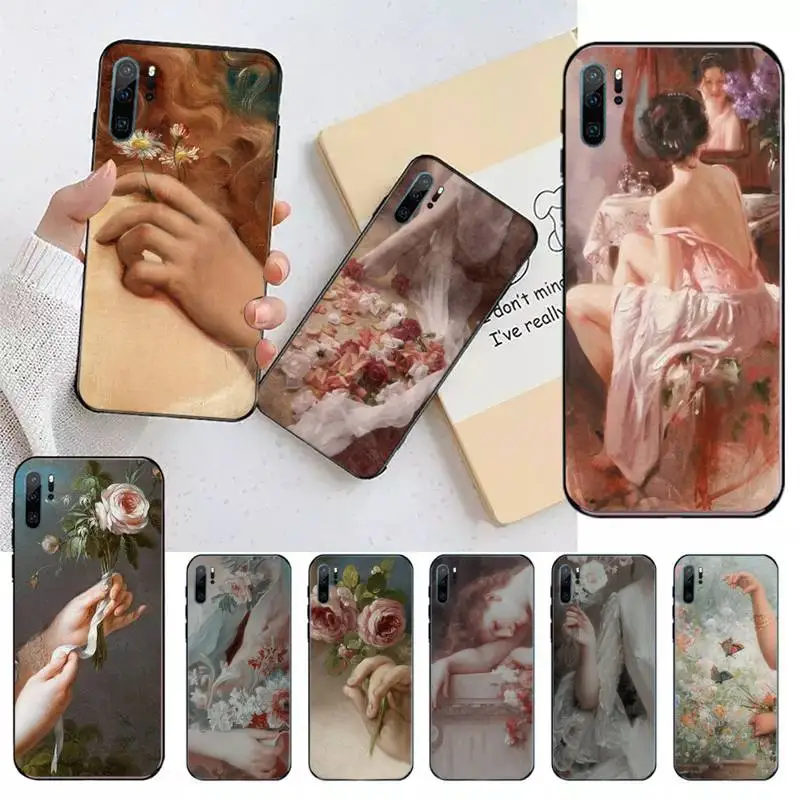 Renaissance art Painting Phone Case For Huawei honor Mate 30 40 50 20 8 70 5 9 10 Pro P x i s y Lite nova