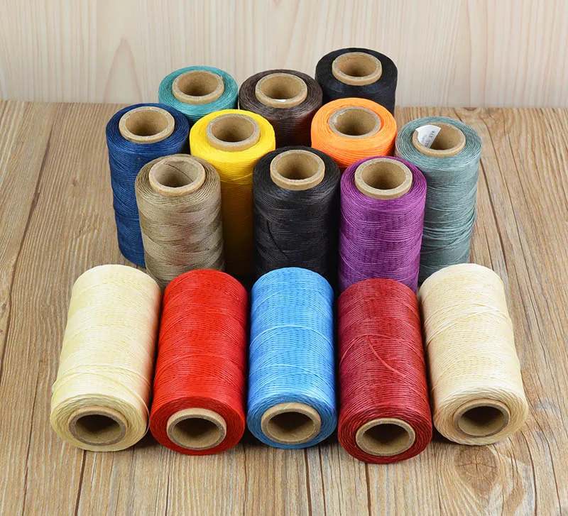 

Set 260m 1MM Luggage for Shoes Upholstery Awl Thread Leather Waxe Waxed Sewing Chisel